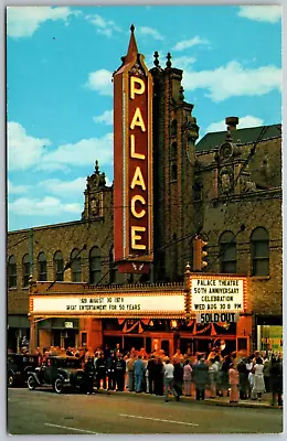Marion Ohio 1978 Postcard Palace Theatre 50th Anniversary • $1.95