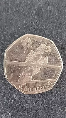Royal Mint London Olympic Equestrian 50p Coin 2011 • £2.99