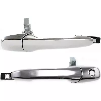 Exterior Door Handle For 2005-2014 Ford Mustang Set Of 2 Front Chrome Plastic • $40.41