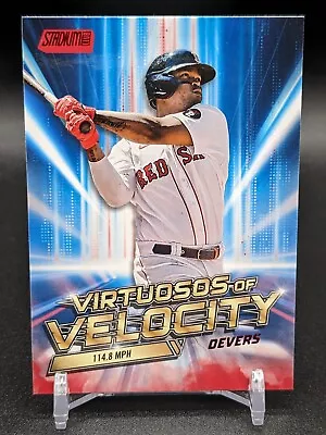 2023 Topps Stadium Club - Rafael Devers #VV-16 - VITRUOSOS VELOCITY Red Parallel • $1