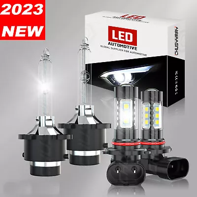 For 2007-2008 Infiniti G35 HID/LED Headlight High/Low Beam +Fog Light Bulbs Kit • $64.59