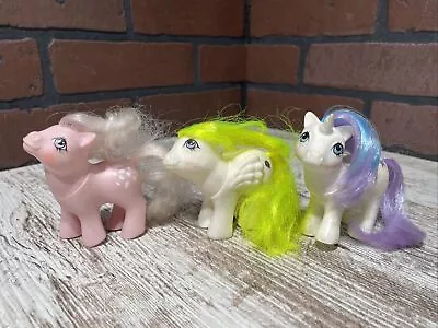 MY LITTLE PONY 1984 Baby Glory Surprise Cotton Candy Lot Of 3 Hasbro Hong Kong • $25