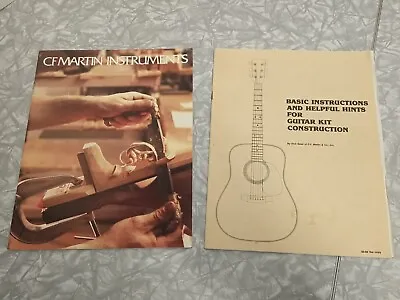 1986 CF Martin Instruments Guitar Catalog And Basic Instructions For Guitar Kit • $39.99
