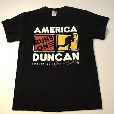 Vintage Duncan Keith America Runs On Duncan T-Shirt Mens M NHLPA Blackhawks Y2K • $19.99