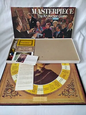 Vintage Parker Brothers Masterpiece Art Auction Board Game 1970 VGC For Age • £49.99