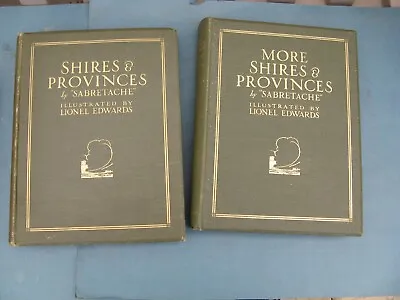 £275 • Buy Shires And Provinces And More Shire  By Lionel Edwards  2 Vols Vgc Col Plts X32