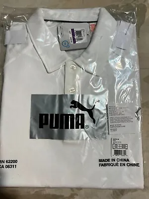 $35.95 • Buy New Puma Golf Mens Polo Raglan Tech Polo Shirt Cool Cell White XXL