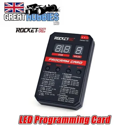 RC Car LED Program Card For Rocket V2 ESC 45A 60A 80A 120A 150A Brushless UK • £14.99