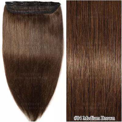 Thick Remy One Piece Clip In 100% Human Hair Extensions 3/4 Full Head HIGHLIGHT • $109.25