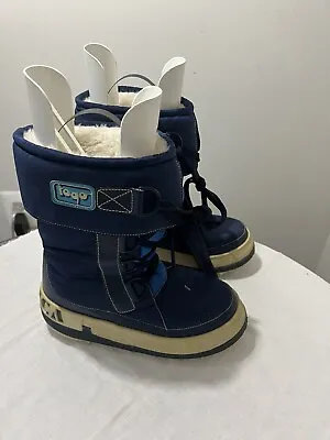 Tecnica Rare Vintage Blue Snow Boots Made In Italy Size 43-44 • $119.96