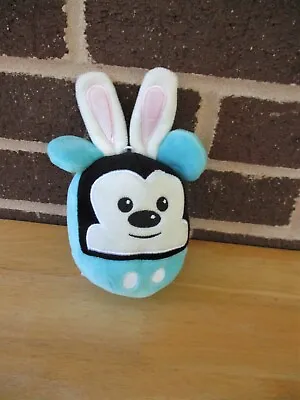 Hallmark / Disney Mickey Mouse 5  Plush FluffBalls Blue Egg Shape Bunny Ears • $7.50