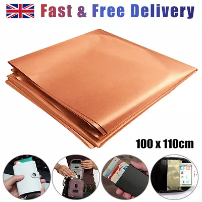 £12.84 • Buy Copper Fabric Anti-Radiation RFID RF Shielding EMF Blocking Lining Protection
