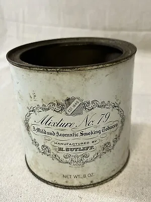 VTG Smoking Tobacco Tin Can Mixture No 79 H. Sutliff Advertisement V5620 • $12.95