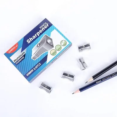 Metal Pencil Sharpener Single Hole School Pencil Bulk Prices • £2.49