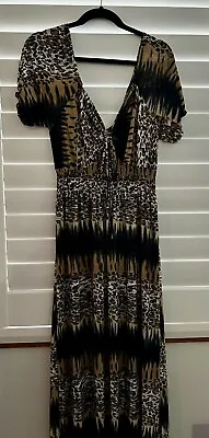 $26.70 • Buy Dress Long Leopard Print Size M