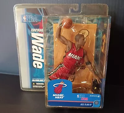 Mcfarlane's Sports Picks NBA Series 12 Dwyane Wade Miami Heat Variant Red Jersey • $40.99