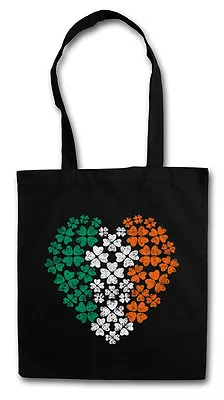 IRISH CLOVERLEAF HEART SHOPPER SHOPPING BAG Cloverleaf Ireland Celts Celtic Knot • $13.99