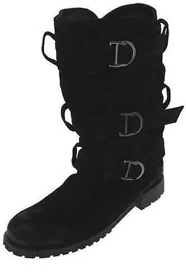 New $110 Final Clearance Ecote Black Suede Buckle Boots 6 • $36.99