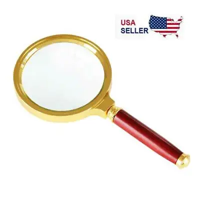 Magnifying Glass 10X Reading Magnifier HANDHELD 2  Glass Lens Jewelry Loupe Loop • $5.69