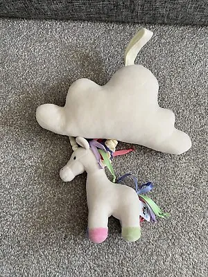 Jellycat Musical Pull Toy Unicorn & Cloud Comforter For Baby - RRP £30 • £10