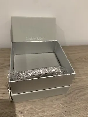 £39.99 • Buy Calvin Klein Silver Crystal Bangle BNWT BOXED