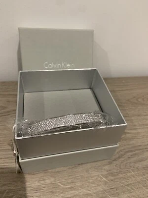 £39.99 • Buy Calvin Klein Silver Crystal Bangle BNWT BOXED