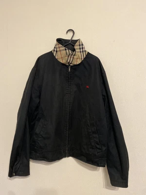 £250 • Buy BURBERRY LONDON Black Nova Check Harrington Jacket Made In USA Mens Size Large