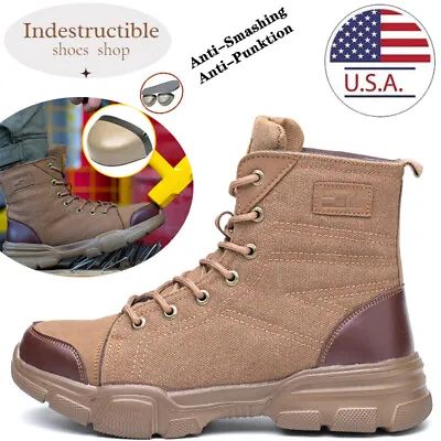 $46.91 • Buy Mens Safety Shoes Steel Toe Indestructible Sneakers Work Waterproof Boots Hiking