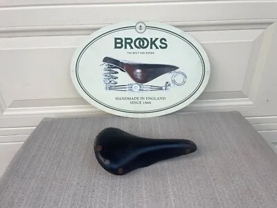 Vintage 1979 Brooks Professional Leather Saddle W/  Copper Rivets • $99.99
