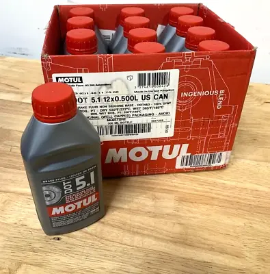 Motul Case Of 12 DOT 5.1 1/2L Brake Fluid • $112.28
