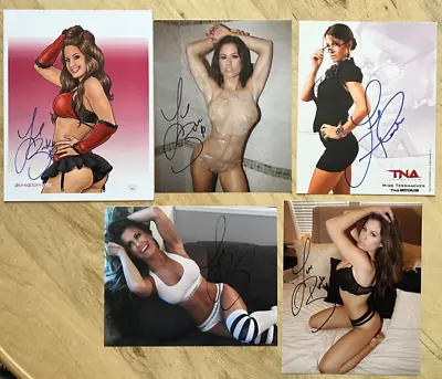 Brooke Adams Miss Tessmacher WWE TNA Impact (5) 8x10 Signed Photo Bundle B • $13.95