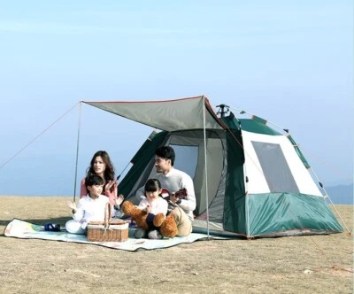 $64.86 • Buy Camping Tent 3-4 Person Family Dome Beach Shelter Waterproof Hiking Picnic
