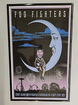 Foo Fighters 2021 Brooklyn NY Concert Poster 11 X 17 Framed • $21.99