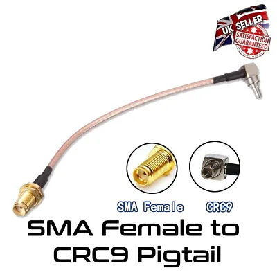 £3.95 • Buy SMA Female To CRC9 Pigtail 15cm MiFi Router 3G/4G LTE Antenna Adapter *UK STOCK*