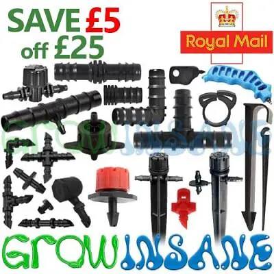 £3.45 • Buy Garden & Micro Irrigation Watering System Connectors 13mm 4mm DIY - Multi Item