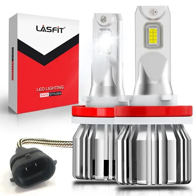 $32.45 • Buy LASFIT H11 LED Headlight Kit Low Beam Bulb Super Bright 6000K Bulbs Free Return