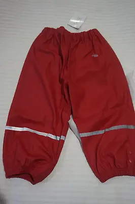 Muddy Puddles Puddleflex Waterproof Trousers - Red - 18-24 Mths - Clearance • £10