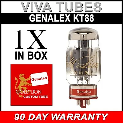 Brand New In Box Genalex Gold Lion Reissue KT88 / 6550 Vacuum Tube - Guaranteed • $91.65