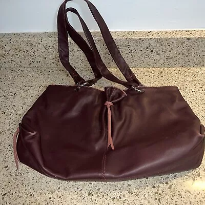 Marco Buggiani Leather Purple Bag • $10.99