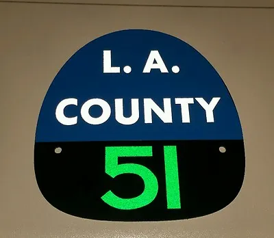 LA COUNTY 51  EMERGENCY 51  FIRE HELMET SHIELD Paramedic Green • $20