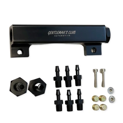 $39.75 • Buy 6 Port VACUUM Block Intake Manifold Fuel Gas Wastegate Turbo Boost NOS Black