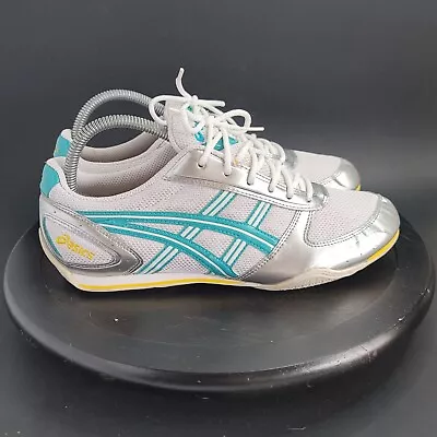 Asics HN879 Sakura Collection Athletic Comfortable White/blue Womens Sneaker • $20