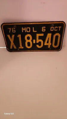 1976 Missouri License Plate! • $20