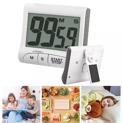 LCD Digital Large Kitchen Cooking Timer Count-Down Up Clock Loud Alarm Magnetic • $8.48