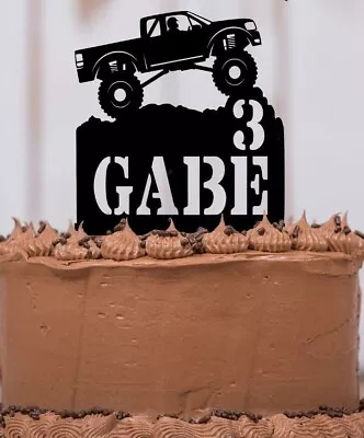 Monster Truck Cake Topper Off Road Boy's Party Birthday Keepsake LT1361 • $29