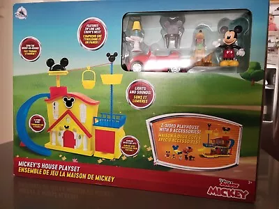 Brand New Disney Mickey Mouse House Play Set With Pluto Car - Original Packaging • $99.99