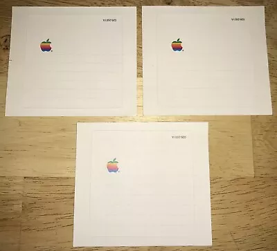 1984 Macintosh Original Blank White Apple 400K Disk LABELS 128K M0001 Mac Unused • $19.99