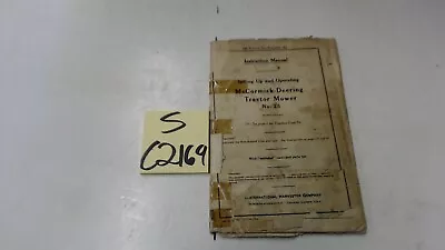 McCormick-Deering No.25 Tractor Mower Manual • $19.95