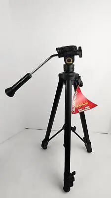 Quantaray Gold Edition Fluid Effect Aluminum Tripod (QUP 600) W/ Tag - 58 In • $34.49