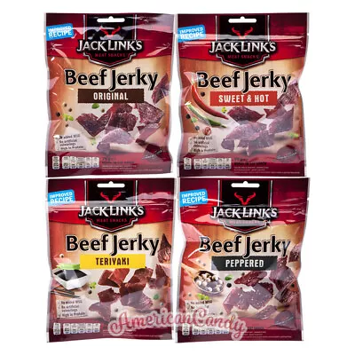 Top: Jack Link's Beef Jerky 12 Pack Dry Meat Orig Teriyaki Sweet & Hot • £48